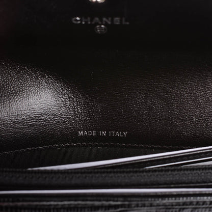 Chanel Lizard Wallet With Removable Chain Black 7 of 8