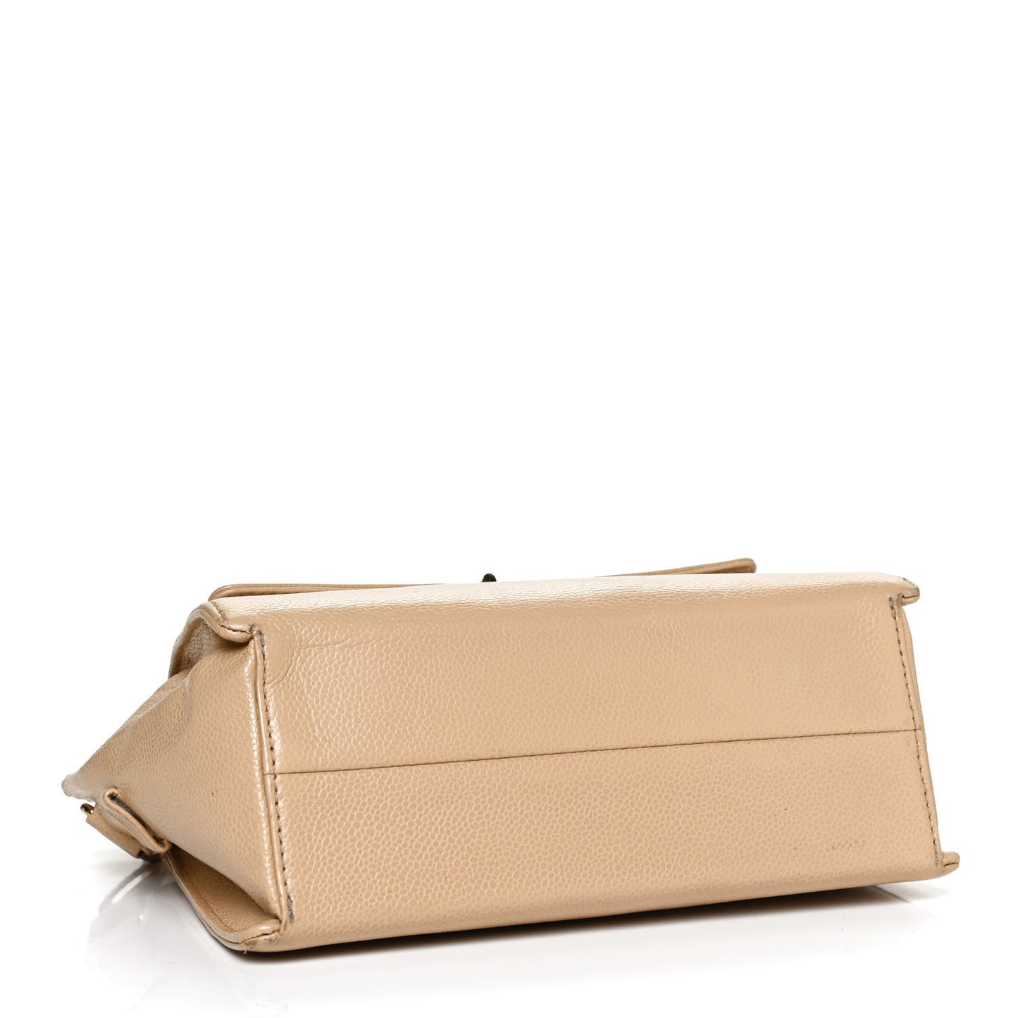 Caviar Mini Mademoiselle Flap Shoulder Bag Beige