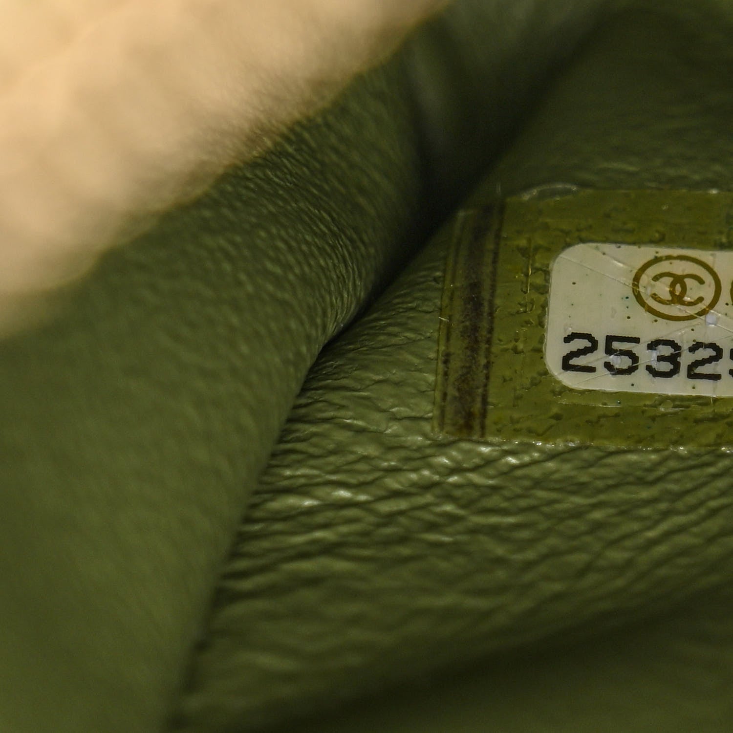 Chanel Calfskin Lizard Chevron Quilted Small Coco Handle Flap Green 7 of 11