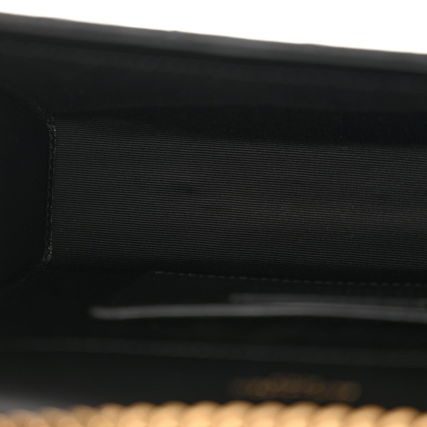 Grain De Poudre Textured Mixed Matelasse Triquilt Small Monogram Satchel Black