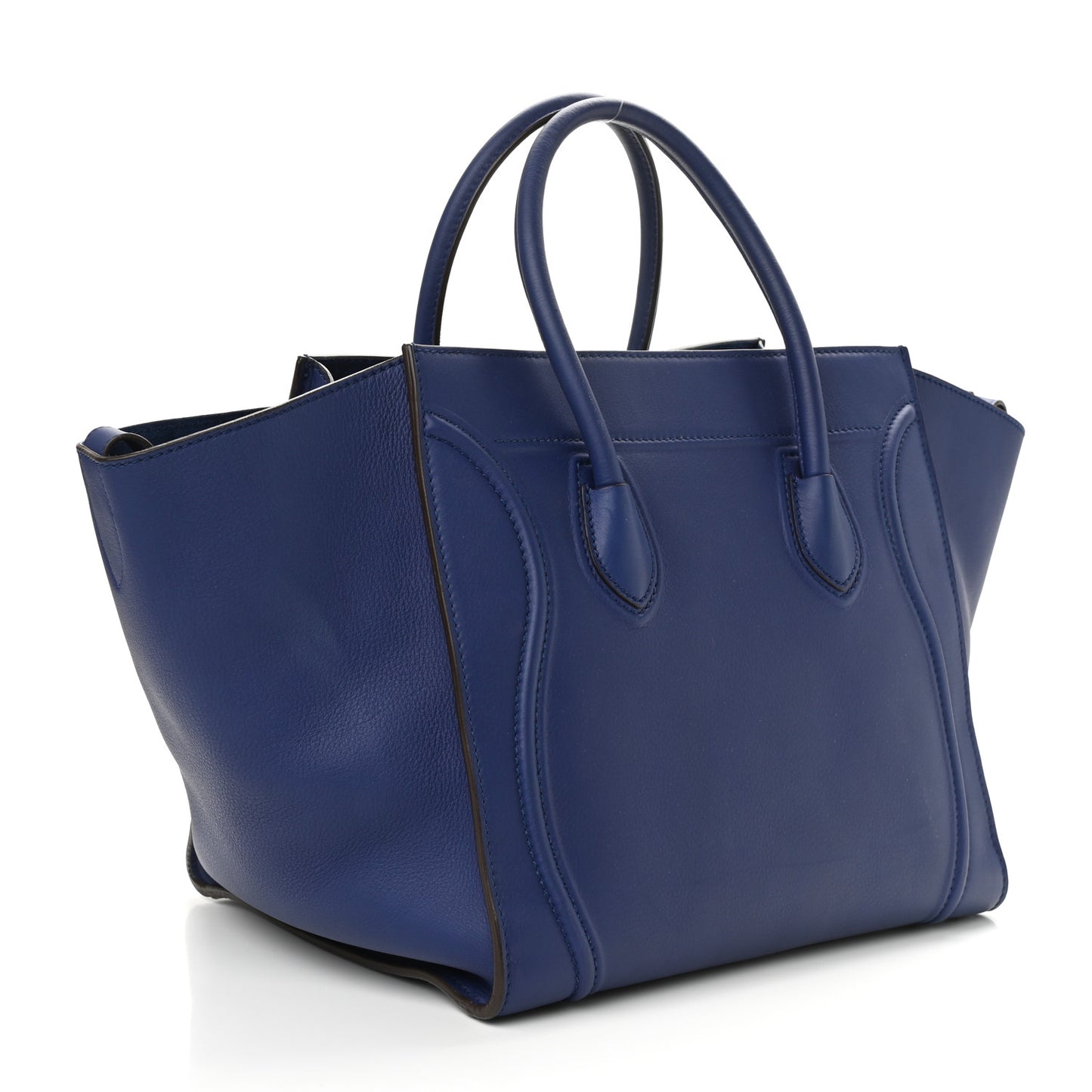 Supple Calfskin Medium Phantom Luggage Indigo