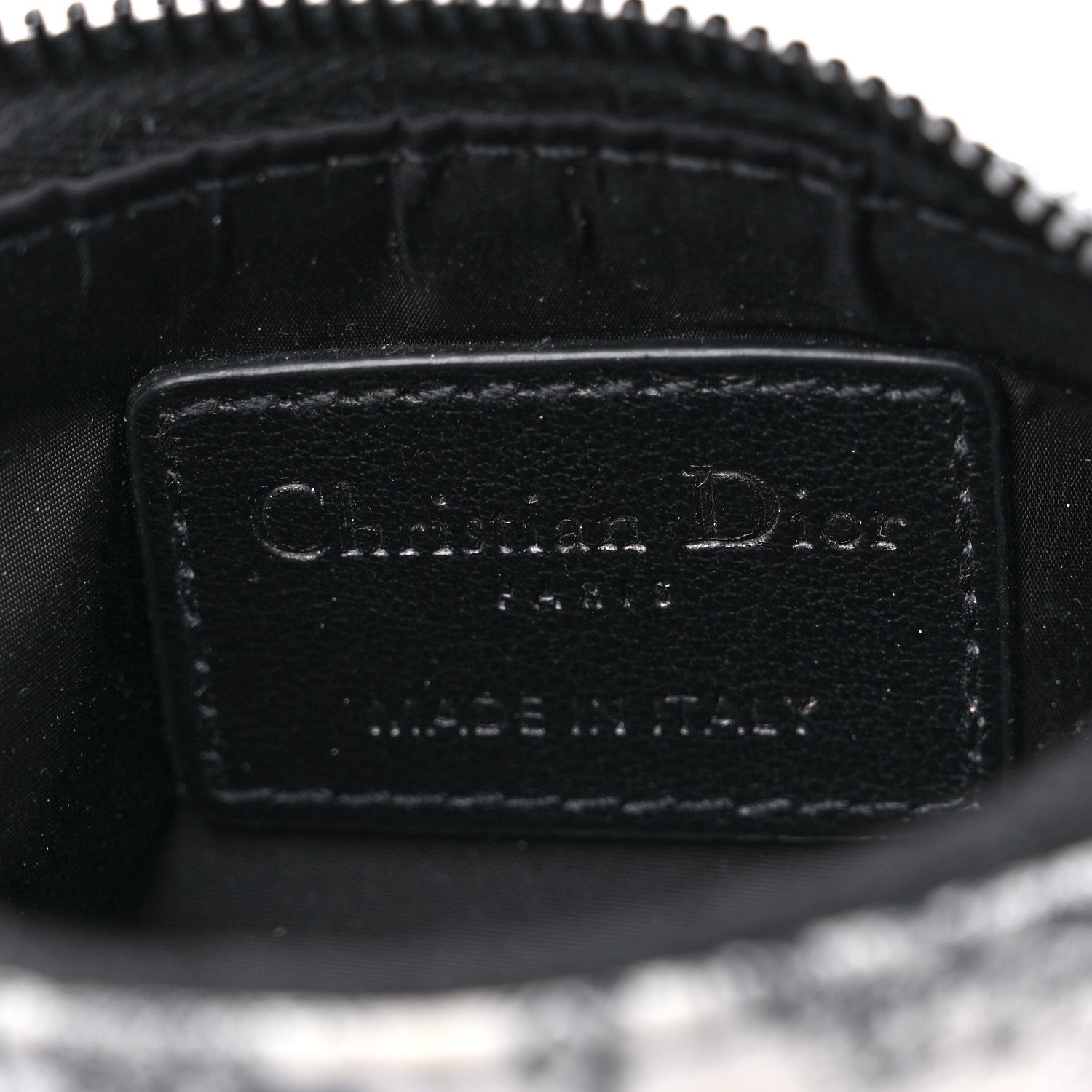 Christian Dior Technical Fabric Embroidered Toile De Jouy DiorTravel Coin Pouch Blue 6 of 7