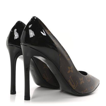 Louis Vuitton Monogram Cherie Pumps 40 Black 5 of 10