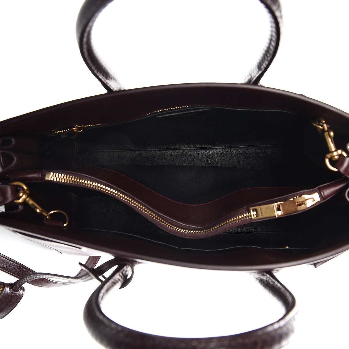 Calfskin Python Small Sac De Jour Burgundy