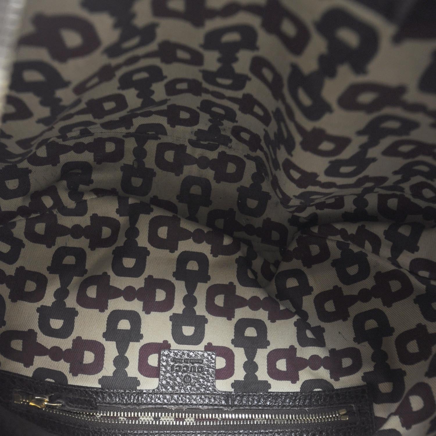 Gucci Leather Bamboo Ring Hobo Brown 6 of 8