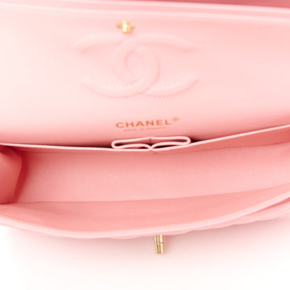 Chanel Lambskin Quilted Medium Double Flap Rose Pink 5 of 12