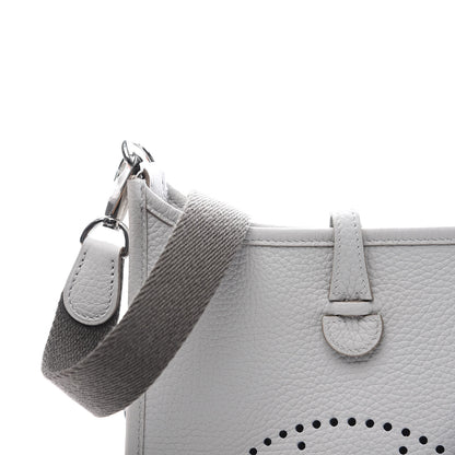 Hermes Taurillon Clemence Amazone Evelyne TPM Gris Perle Etain 9 of 10