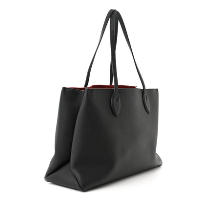 Louis Vuitton Grained Calfskin Lockme Shopper Black 3 of 10