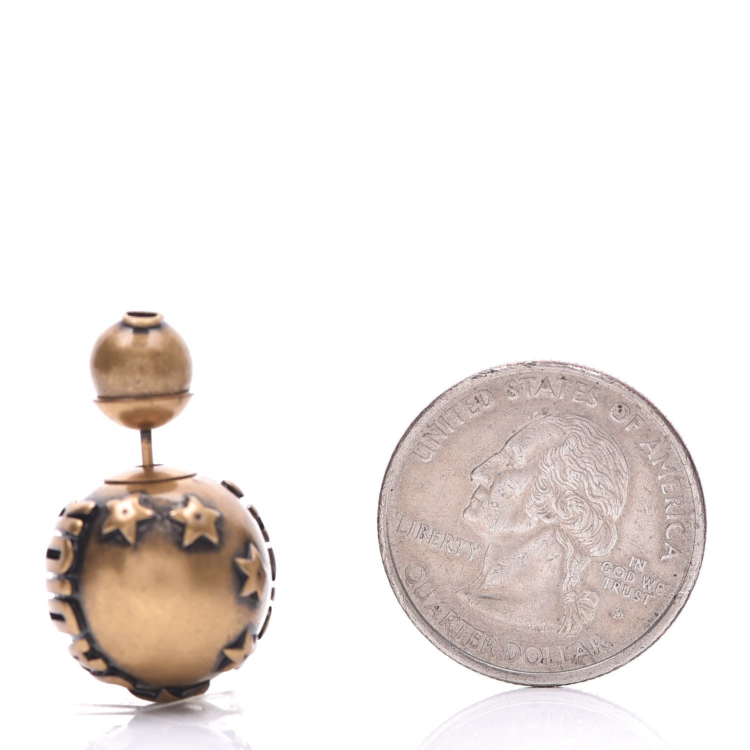 Christian Dior Metal J'Adior Mise En Dior Tribal Earrings Gold 2 of 3