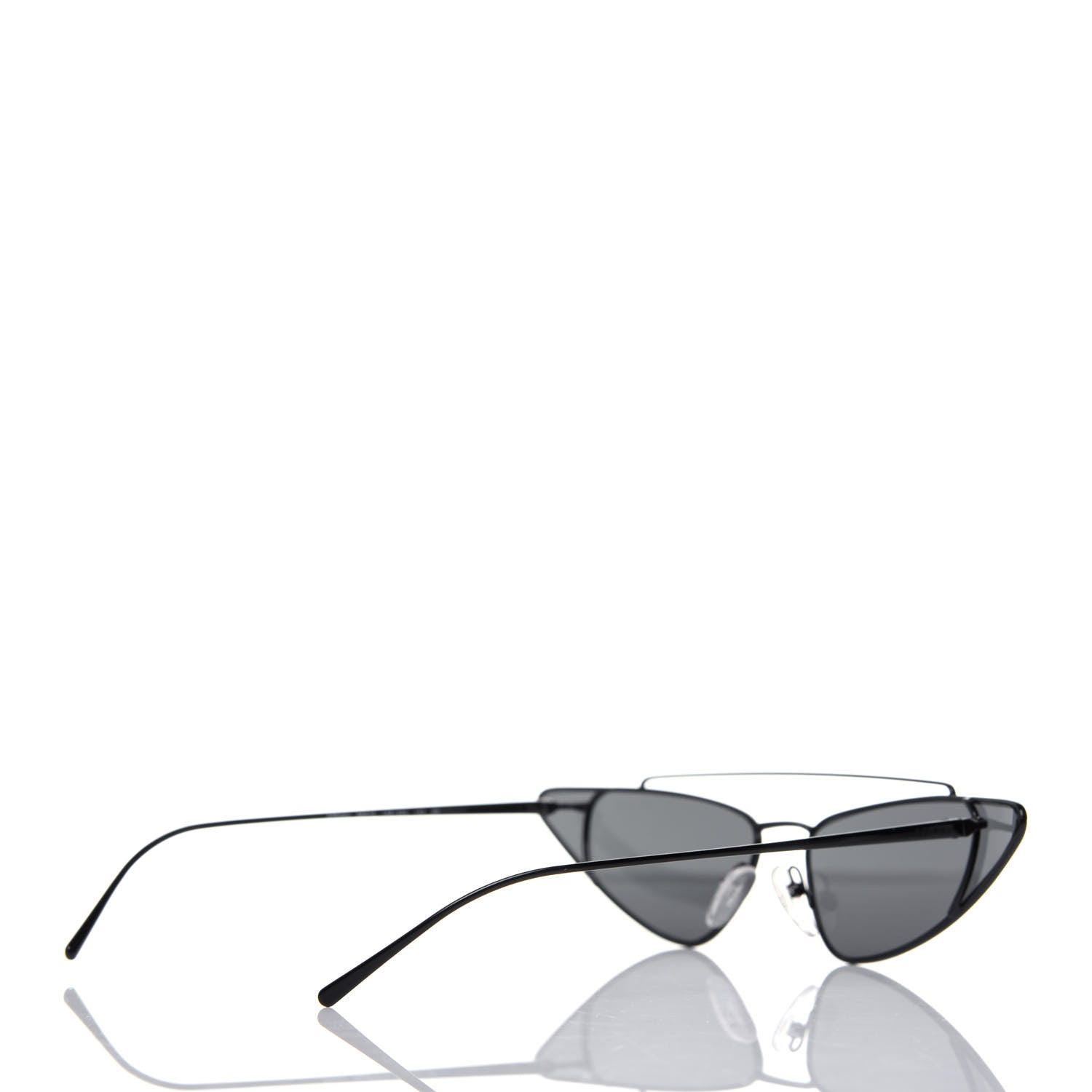Prada Cat Eye Sunglasses SPR 64U Black 4 of 7