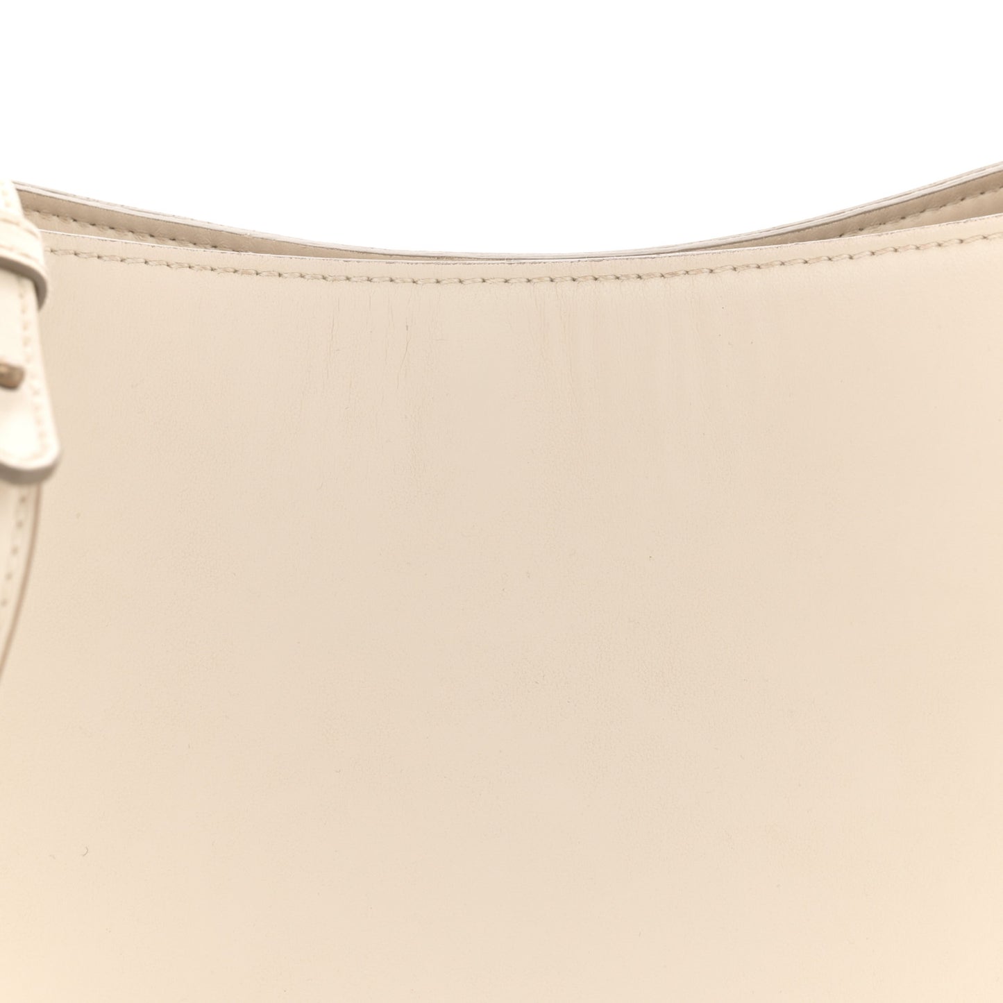 Eco Alter Nappa Small Frayme Shoulder Bag White