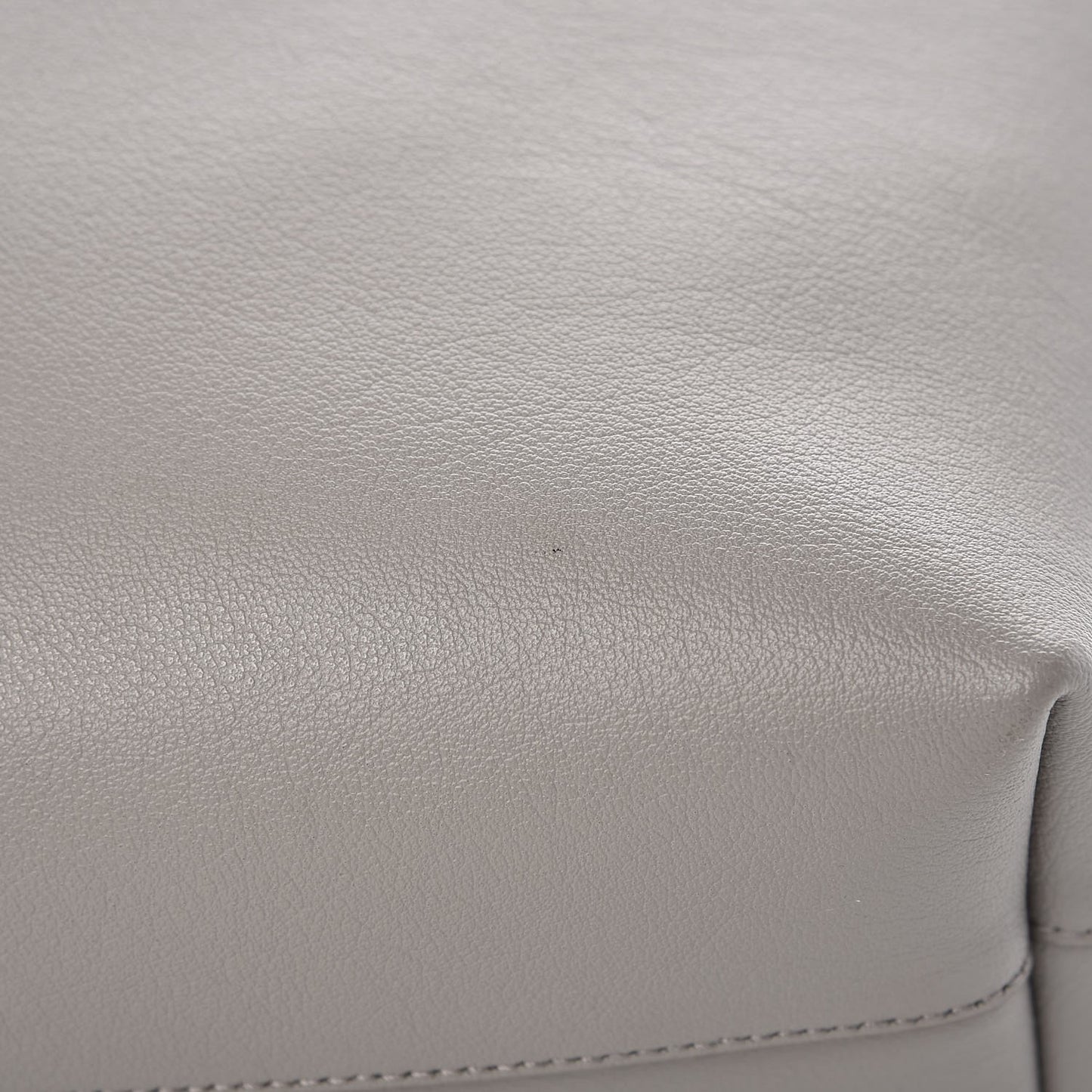 Calfskin Medium Shopping Tote Oyster Grey