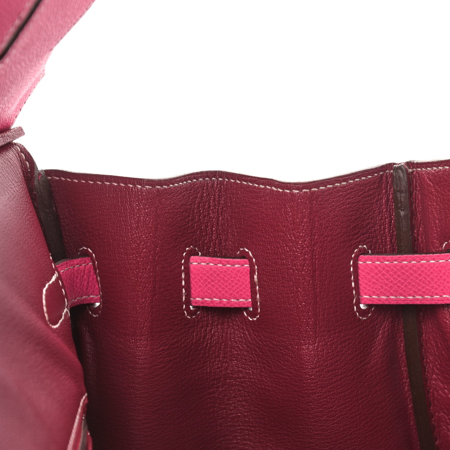Hermes Epsom Candy Birkin 35 Rose Tyrien Rubis 15 of 43
