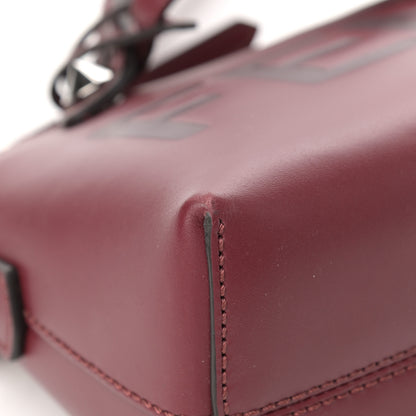 Fendi Vitello King Logo Embossed Mini By The Way Boston Bag Barolo 16 of 27