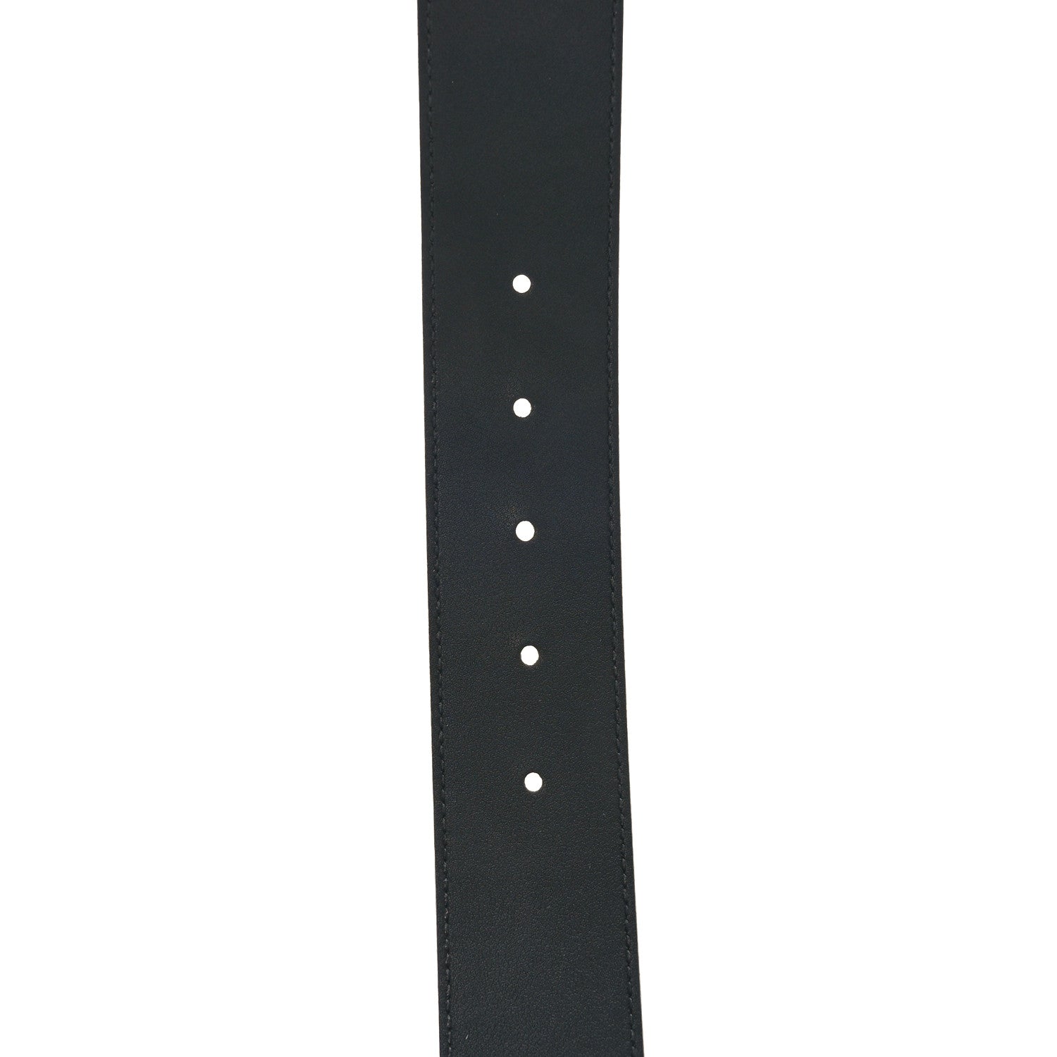 Gucci Textured Dollar Calfskin Nickel Double G 40mm Belt 85 34 Black 4 of 6