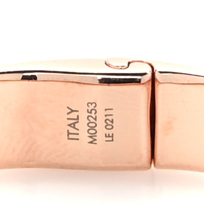 Louis Vuitton Brass Monogram Nanogram Cuff S Pink Gold 5 of 6