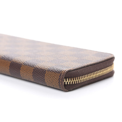 Louis Vuitton Damier Ebene Clemence Wallet Rose Ballerine 9 of 10