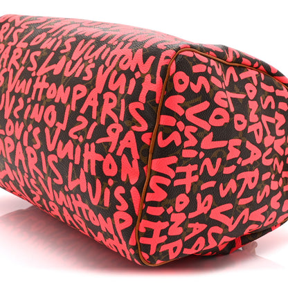 Louis Vuitton Monogram Graffiti Speedy 30 Fuchsia 10 of 10