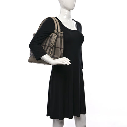 Burberry Smoked Check Tote Bag Trench 2 of 10
