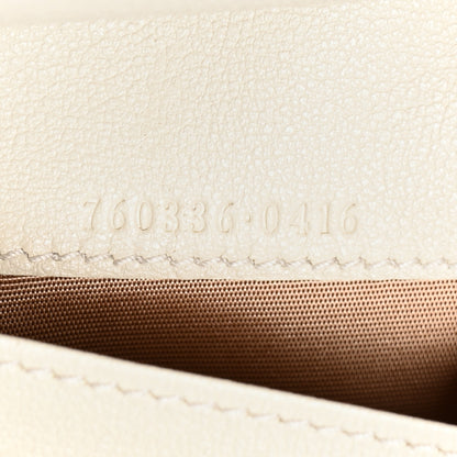 Gucci Sakai Be Green Calfskin Diagonal Stitched Blondie Travel Wallet Mystic White 8 of 9