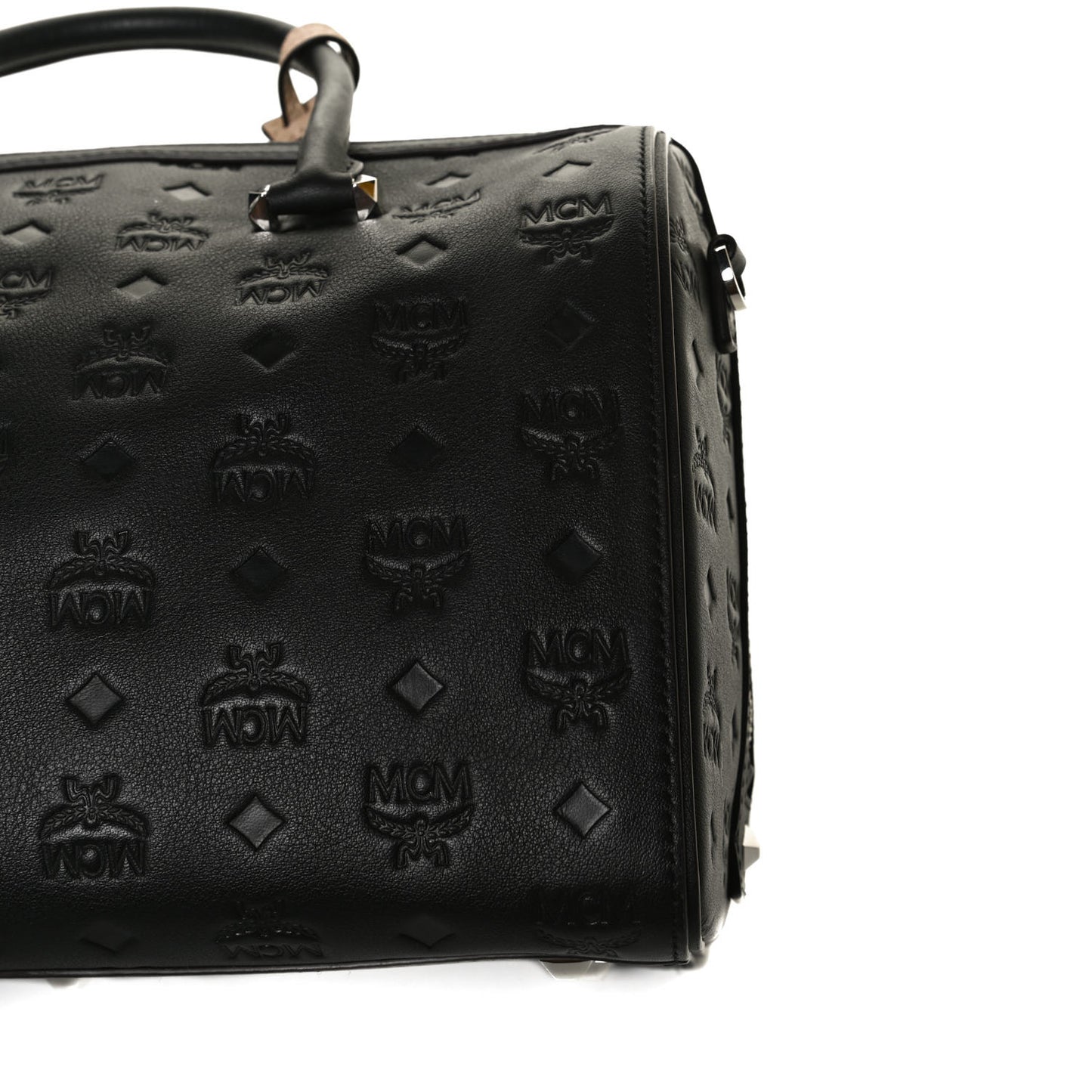 Calfskin Ottomar Monogram Essential Boston Bag Black