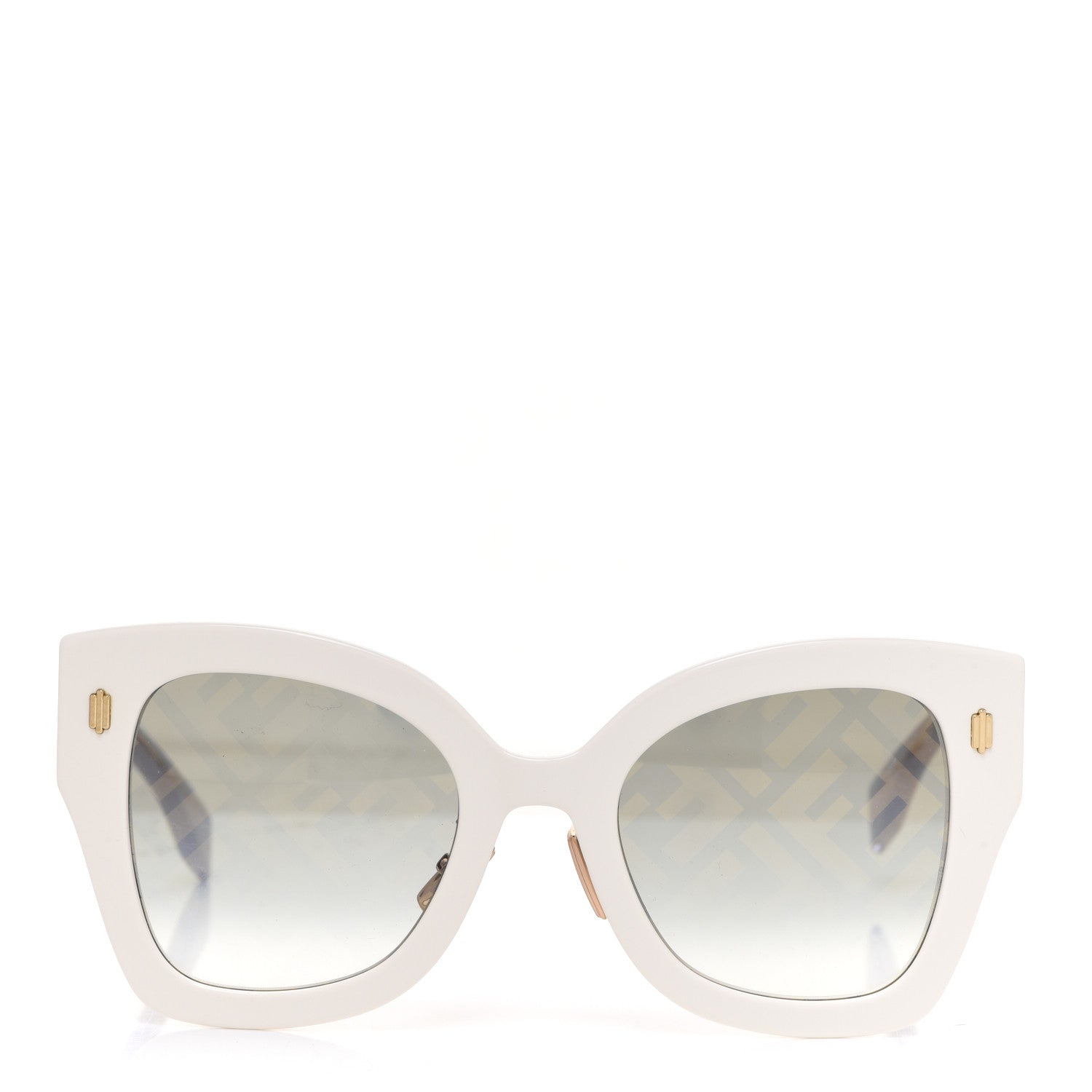 Fendi Acetate FF Sunglasses FF 0434/G/S White Gold 2 of 8