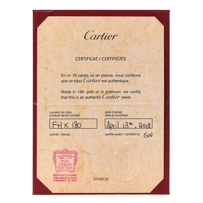 Cartier 18K Yellow Gold Diamond Juste Un Clou Ring 53 6.25 6 of 7