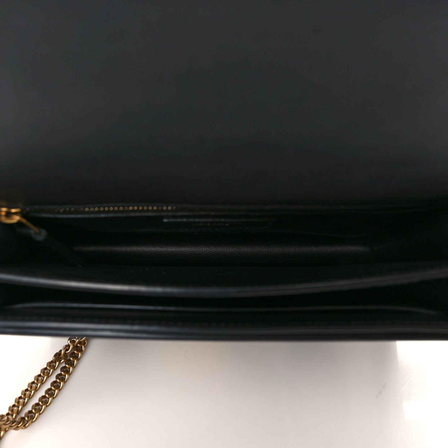 Calf Hair Cow Print Monogram Cassandra Clasp Bag Black White