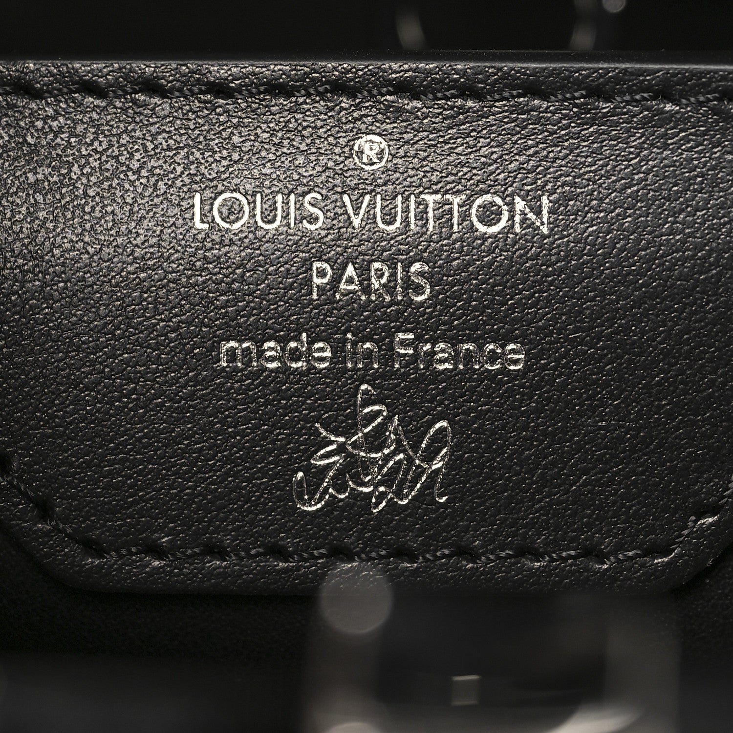 Louis Vuitton Calfskin Liu Wei Artycapucines Capucines PM Black Silver 5 of 9