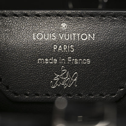 Louis Vuitton Calfskin Liu Wei Artycapucines Capucines PM Black Silver 5 of 9