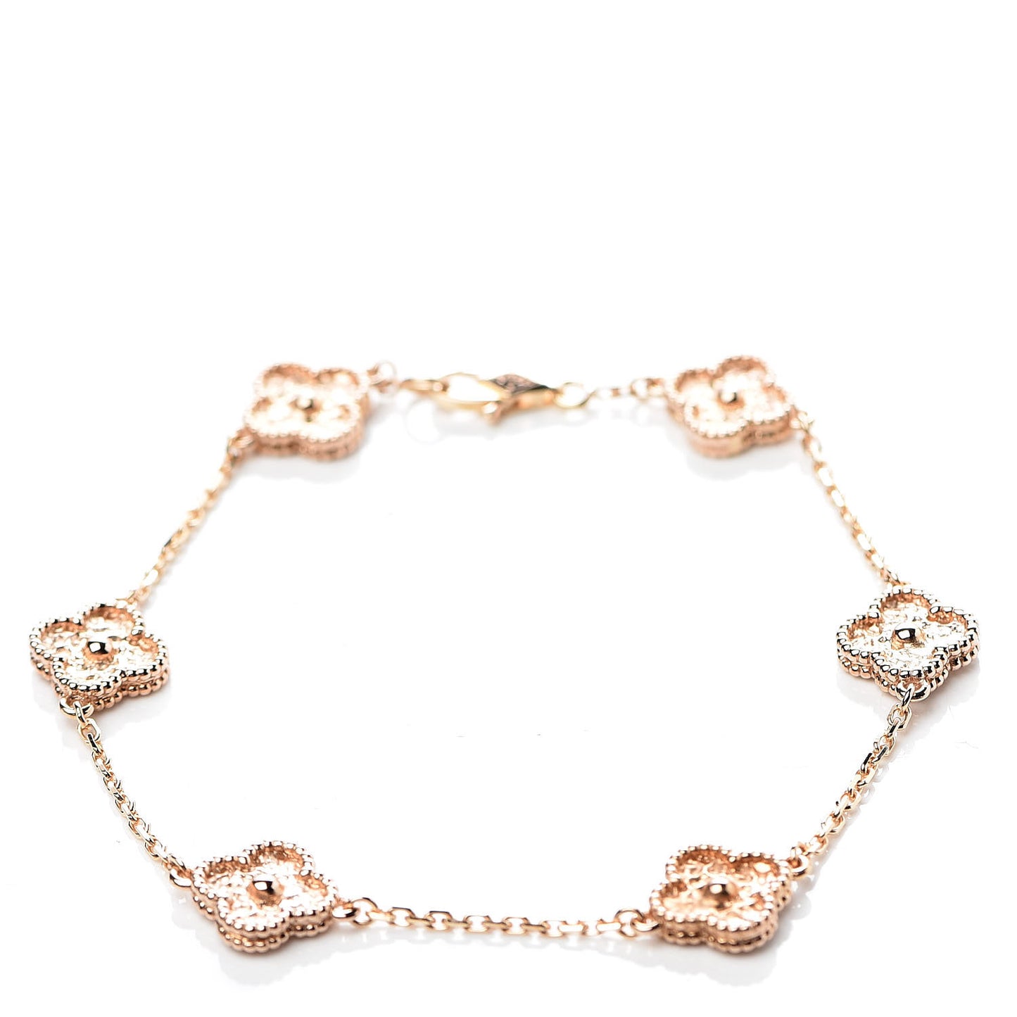 18K Rose Gold 6 Motifs Sweet Alhambra Bracelet