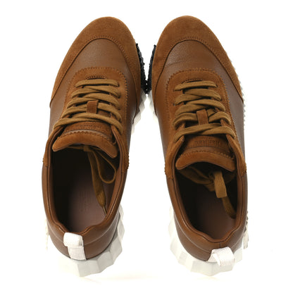 Hermes Sport Goatskin Suede Goatskin Womens Bouncing Sneakers 38.5 Naturel 2 of 11