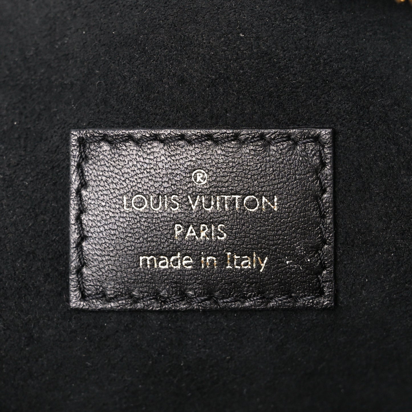 Patent Embossed Monogram Coussin PM Green Black