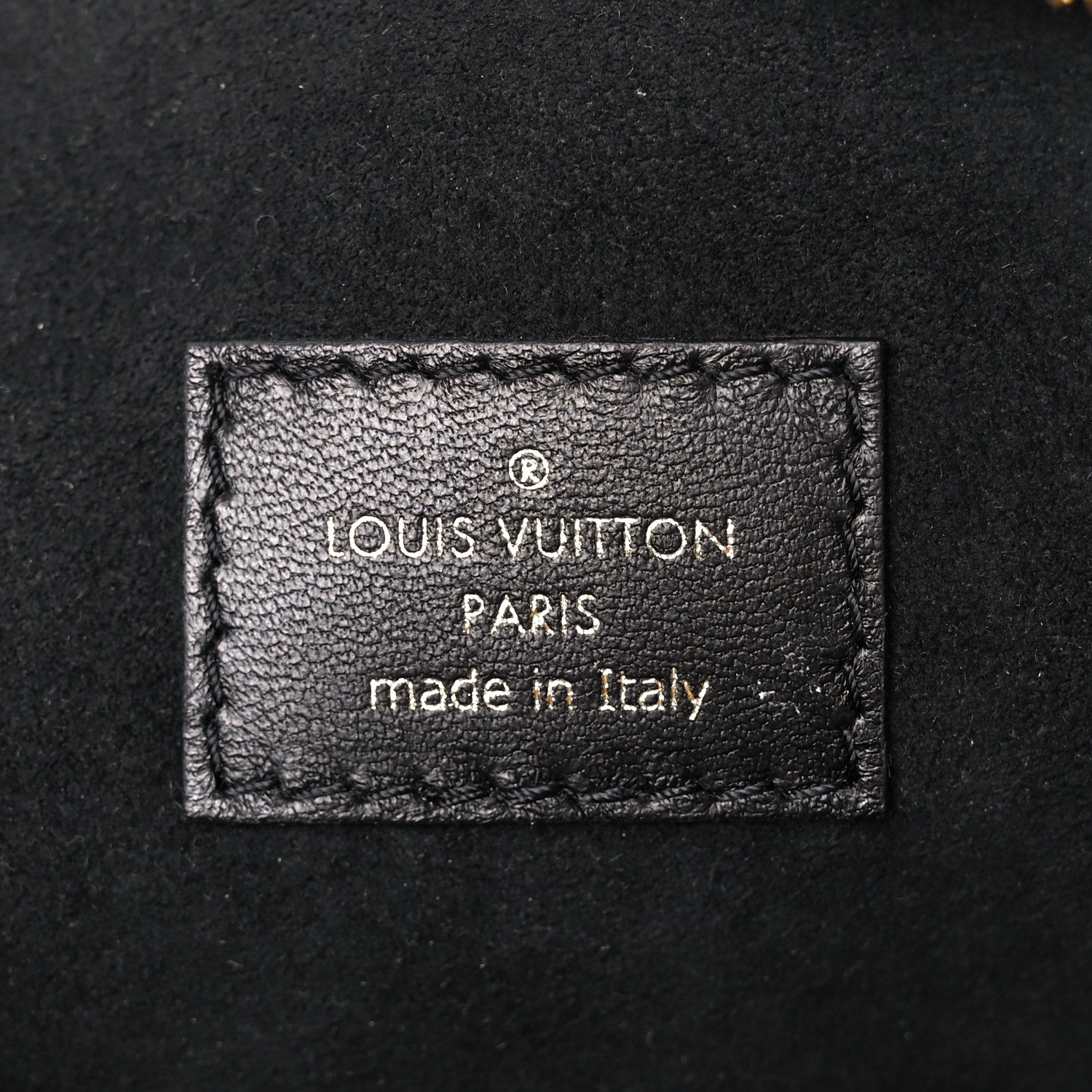 Louis Vuitton Patent Embossed Monogram Coussin PM Green Black 8 of 11