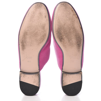Gucci Velvet Marquise Crystals Womens Princetown Slippers 39.5 Malva Dark Malva 7 of 15