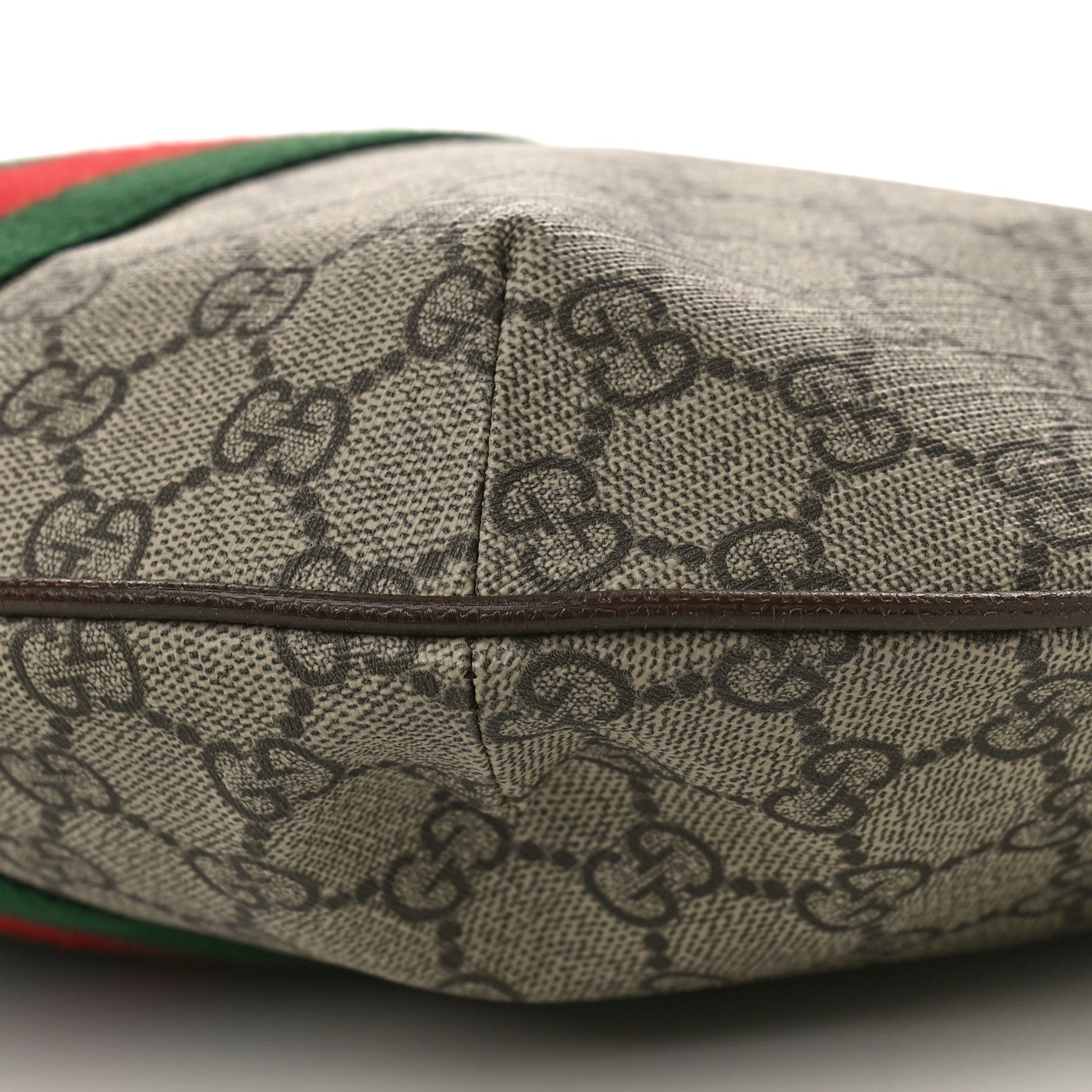 Gucci GG Supreme Monogram Web Small Ophidia Half Moon Hobo Brown 8 of 8