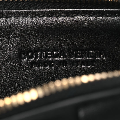 Bottega Veneta Lambskin Maxi Intrecciato Bill Pouch Black Black 6 of 7