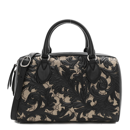 Gucci GG Supreme Monogram Arabesque Small Boston Black 2 of 15