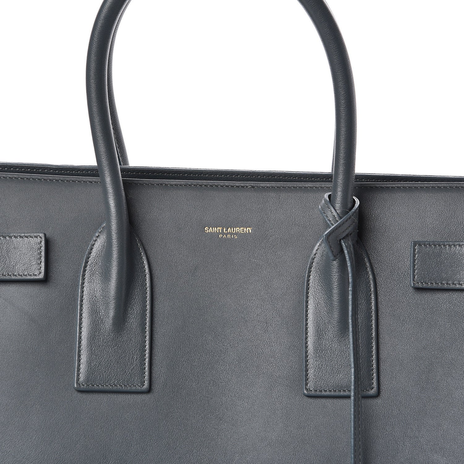 Saint Laurent Calfskin Sac De Jour Carryall Fog 10 of 10