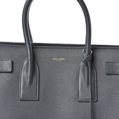 Saint Laurent Calfskin Sac De Jour Carryall Fog 10 of 10