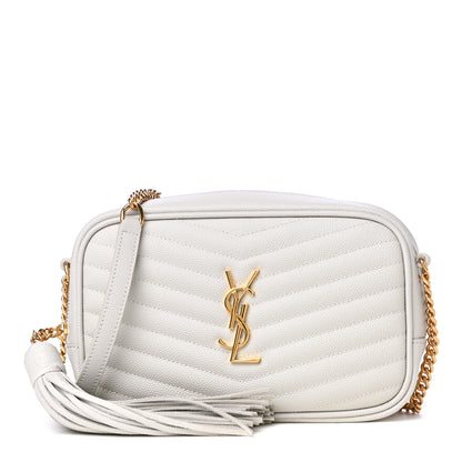 Saint Laurent Grain De Poudre Matelasse Monogram Mini Lou Camera Bag Crema Soft 1 of 4
