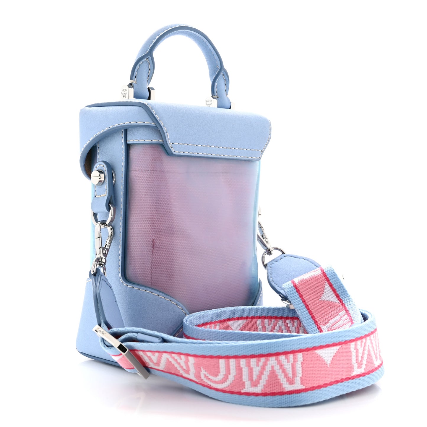 Transparent Mini Berlin Crossbody Hologram Blue Bell