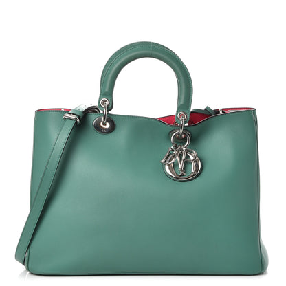 Christian Dior Smooth Calfskin Large Diorissimo Tote Green 1 of 14