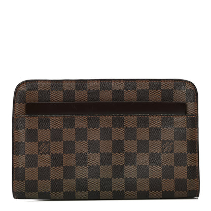 Louis Vuitton Damier Ebene Pochette Saint Louis Clutch 1 of 12