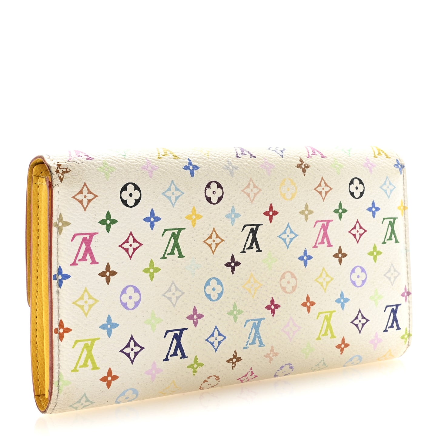 Monogram Multicolor Sarah Wallet White Citron