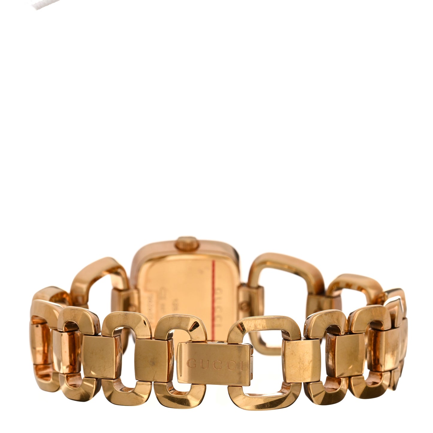 Stainless Steel 24mm G-Gucci Square Quartz Watch Brown