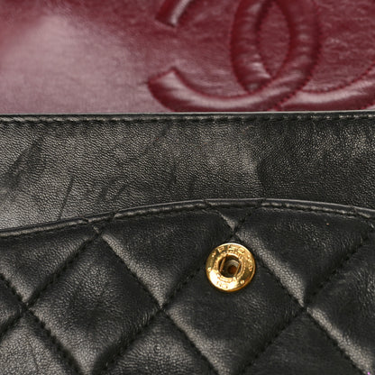 Chanel Lambskin Quilted Medium Double Flap Black 10 of 15