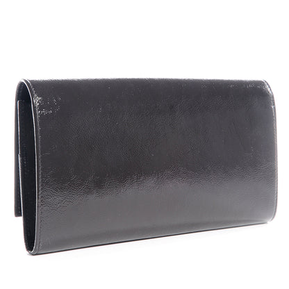 Saint Laurent Patent Belle de Jour Clutch Dark Grey 3 of 6