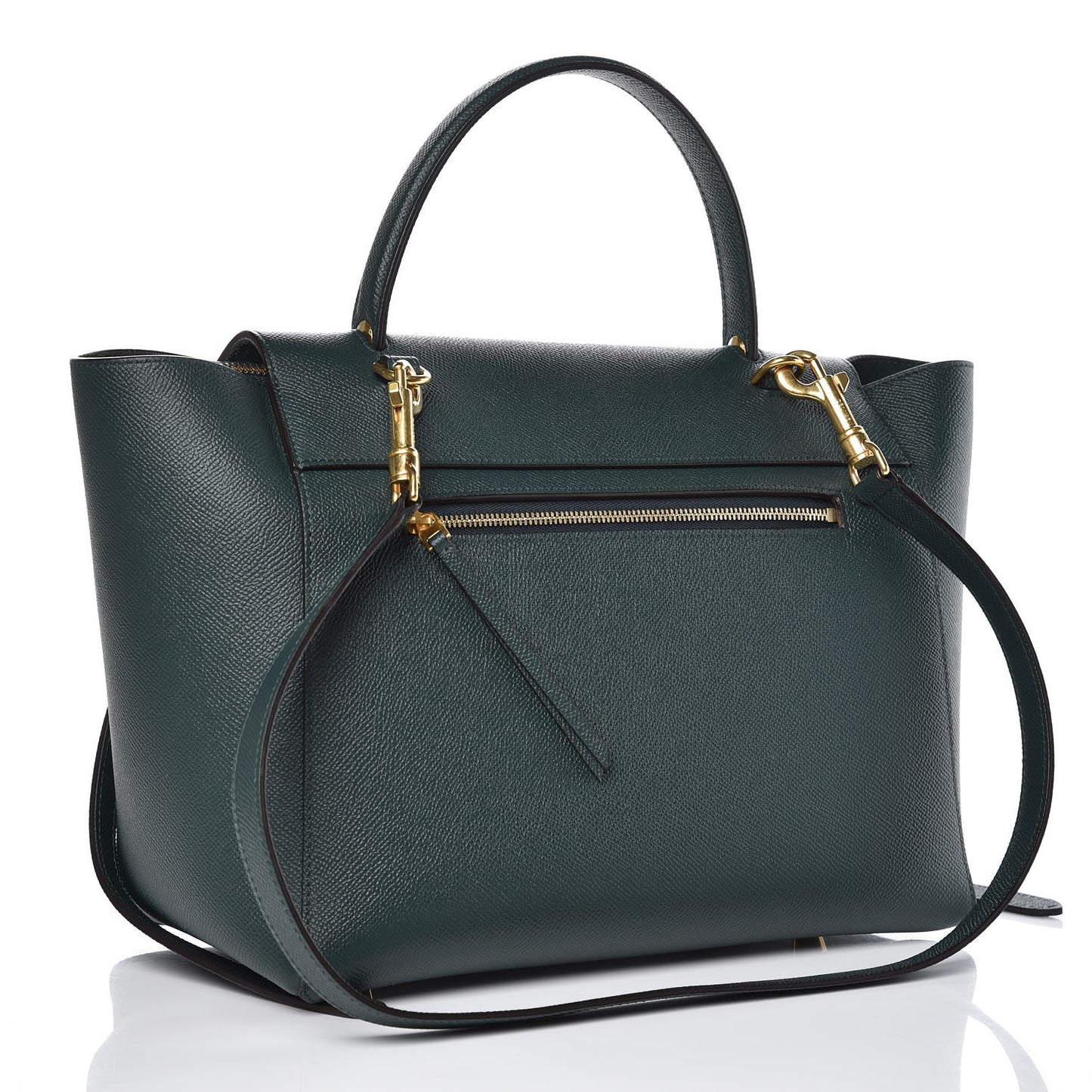 Grained Calfskin Mini Belt Bag Amazone