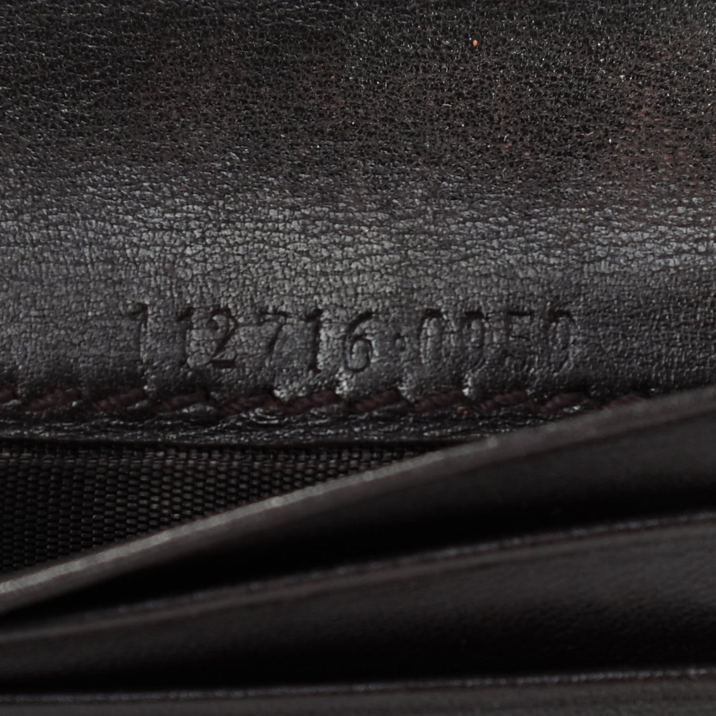 Guccissima Metal Bar French Flap Wallet Dark Chocolate
